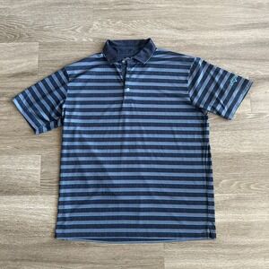 Callaway Opti Dry Striped Golf‎ Polo Shirt Blue Men's Large